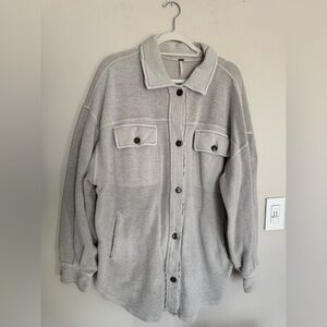 Free People Fleece Ruby Shacket size large